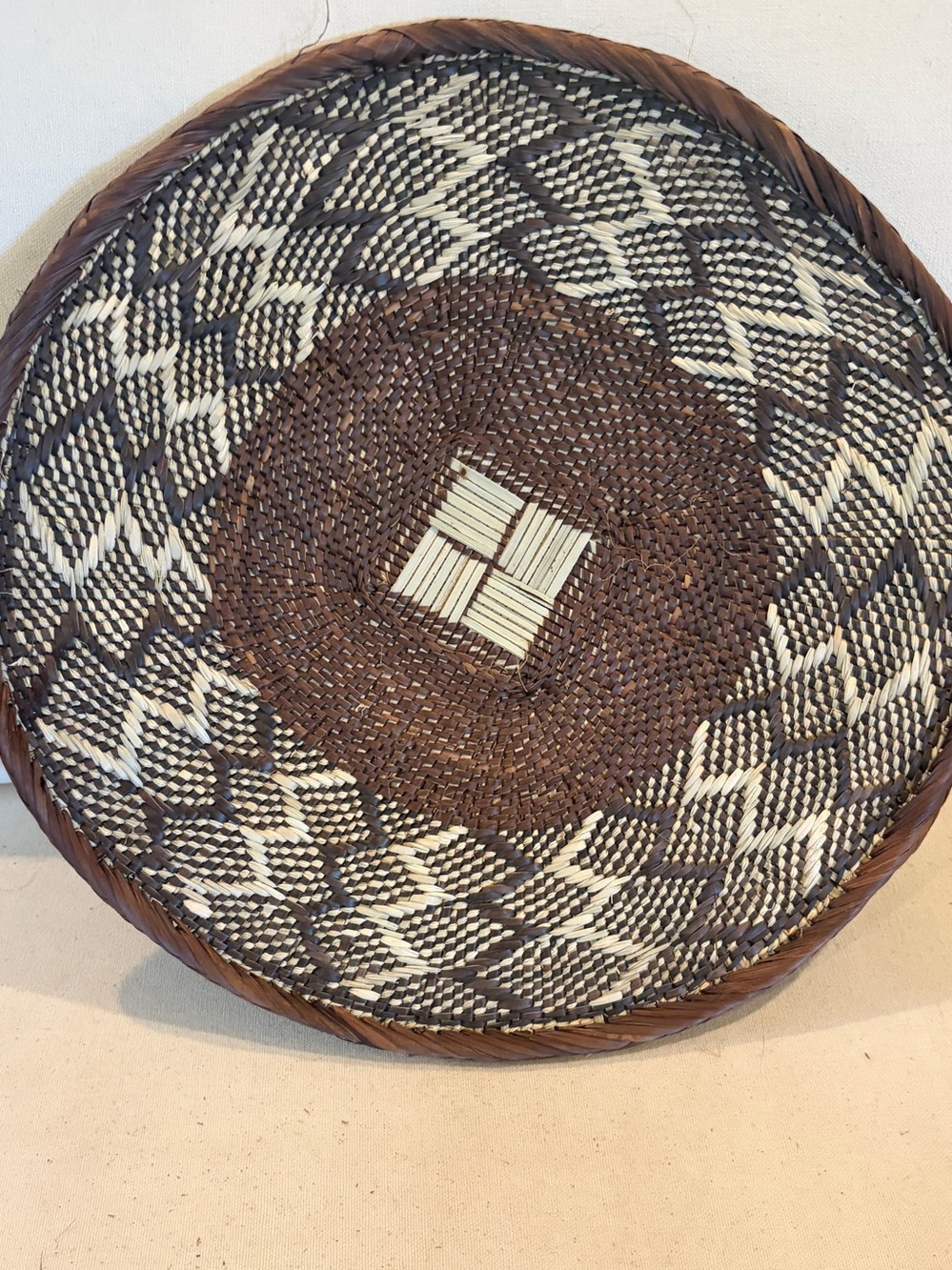 NEW Africa Woven Basket. Made by the Binga people of Zambia/Zimbabwe